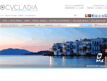 Tablet Screenshot of cycladia.com